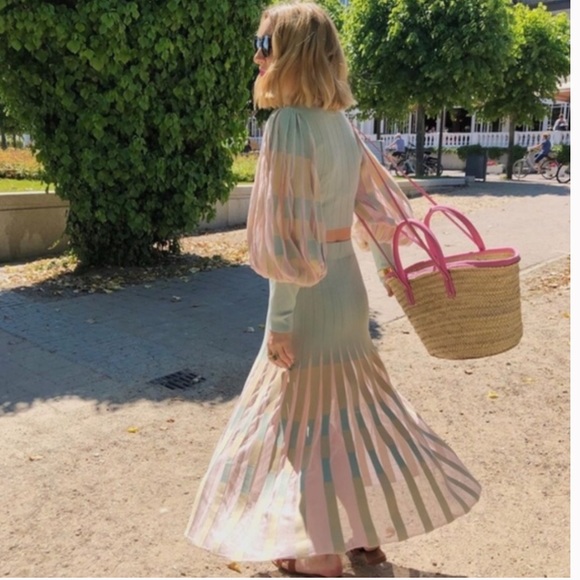 Zara Pleated Knit Skirt - Picture 5 of 10